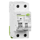 Siguranta electrica automata diferentiala Noark 107628, 1P+N, 2 module, tip AC, 30mA RCBO, 10A
