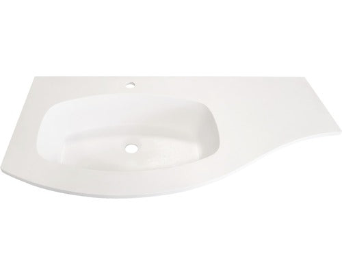 Lavoar Savini Armonia Asimetric, DX Compozit, 104 cm, Alb
