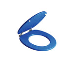 Capac WC universal Savini, inchidere simpla, 37,5x44,3 cm, albastru electric
