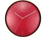 Ceas Perete Nextime Essential Copper Rosu Ø 40 Cm