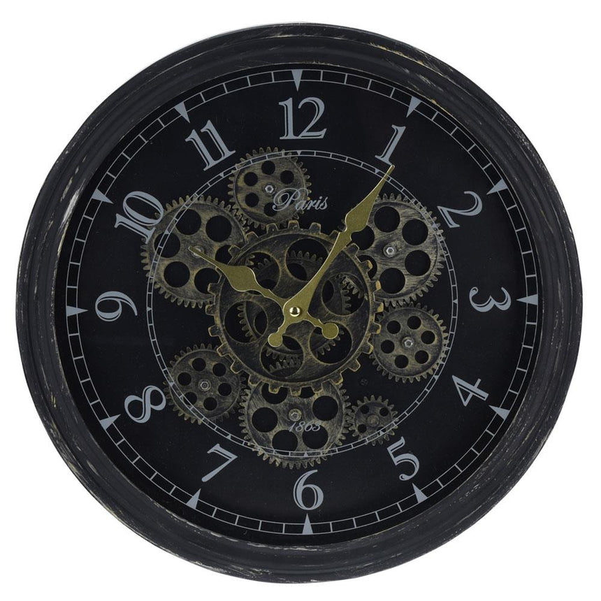 Ceas de perete, H&S, Pinwheel, negru