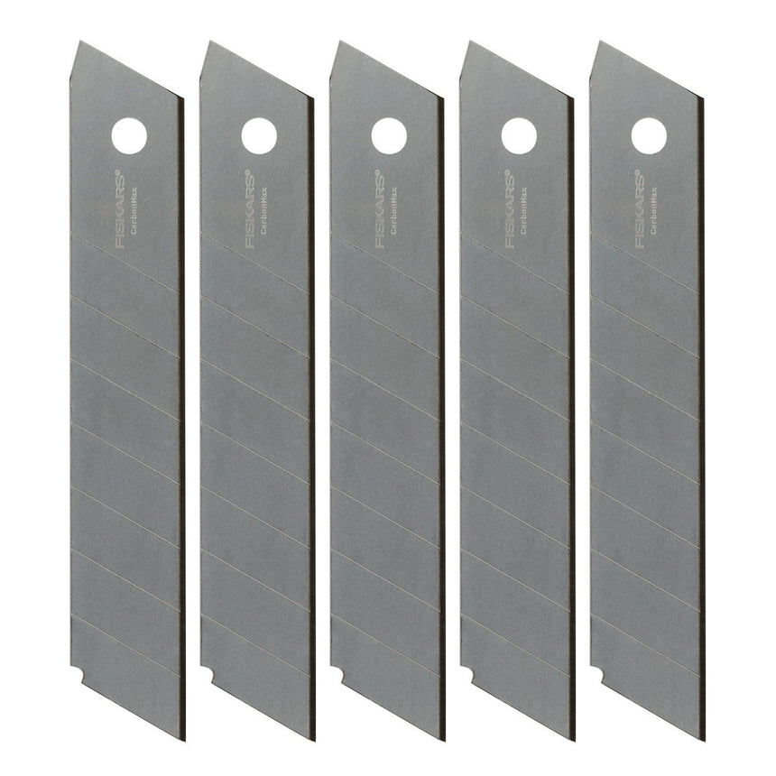 Set 5 Lame cutter, Fiskars, 18 mm, Argintiu