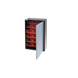 Dulap suspendat 400x600x190 mm, cu 1 usa si 18 casete de organizare