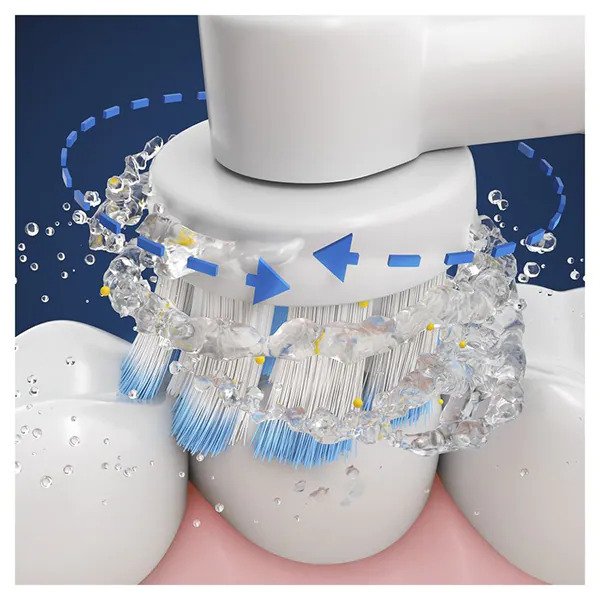 Periuta de dinti electrica ORAL-B Genius X Cross Action, 8800 Oscilatii/min, 6 Programe, 1 Capat, Roz