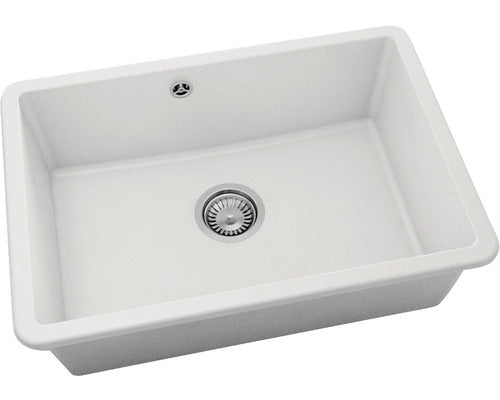 Chiuveta Bucatarie cu o Cuva FAT Avangard 236 66x46 cm fara Picurator, Montare sub Blat, Fatgranit Beige