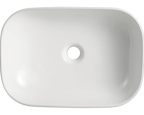 Lavoar Basano Lamia, cu Montaj pe Blat, 46,5x32 cm, Alb