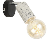 Spot Aplicat Simply E27 Max. 1x40w, Negru/gri Beton