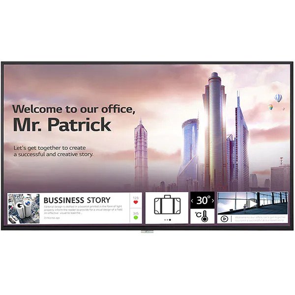 Display profesional LG 49UH5F-H, 49", Ultra HD 4k, 60 Hz, Clasa G, Negru