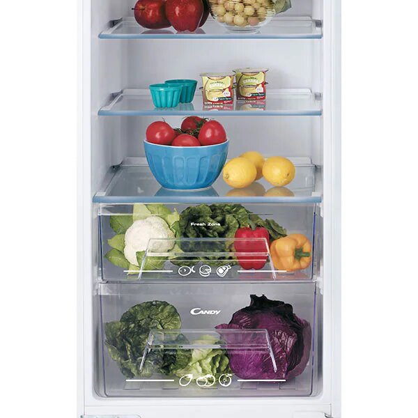 Frigider incorporabil cu o usa Candy CFLO3550E/N, 316 l, Clasa F, H 177 cm, Alb