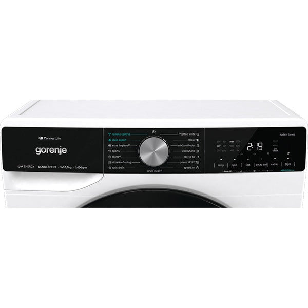 Gorenje WNS1X4ARTWIFI Masina de spalat cu incarcare frontala, clasa energetica A, 1400 rpm, capacitate 10,5 kg, 15 programe, LED, Alb