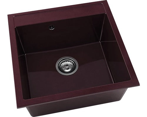 Chiuveta Bucatarie Cu O Cuva Fat Avangard 225 51x51 Cm, Fara Picurator, Marmura Compozita Velvet