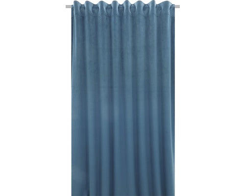Draperie Blackout Cu Inele Atlas Albastru 140x245 Cm