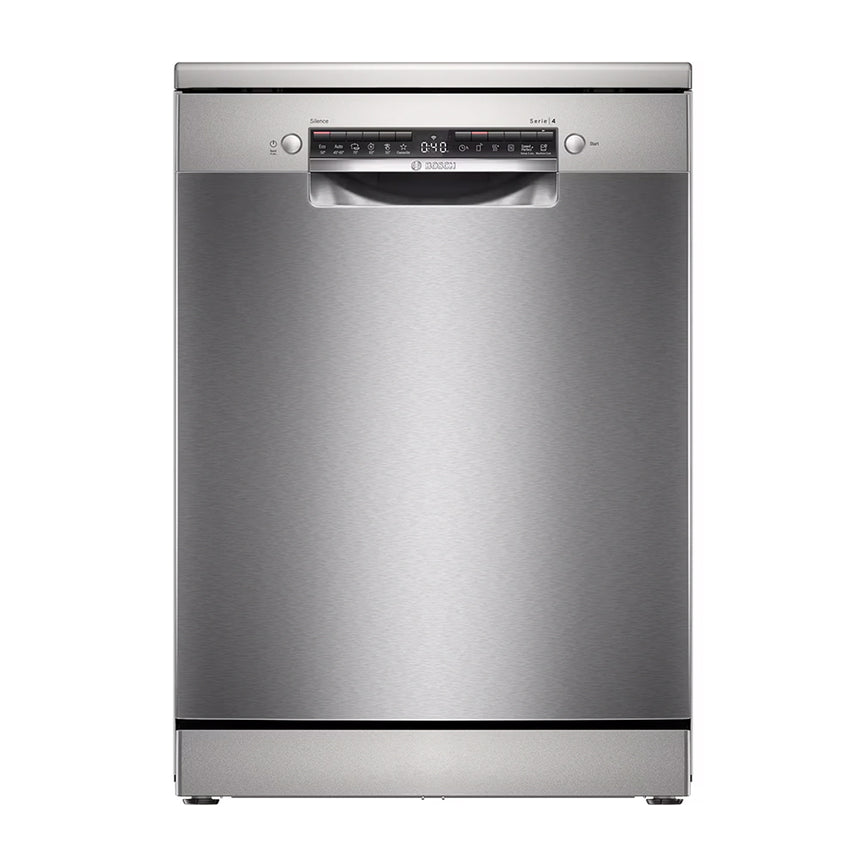 Masina de spalat vase, Bosch, SMS4HVI00E Serie 4, 14 locuri, 60 cm, SpeedPerfect +, MachineCare, clasa energetica D, Inox