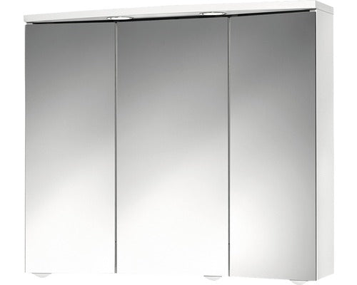 Dulap baie cu oglinda Jokey Trava, iluminare LED, PAL, 75x65 cm, alb, IP 20