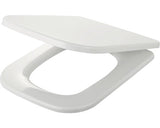 Capac WC FORM & STYLE Angular, duroplast, inchidere lenta, alb, 45,5x34 cm