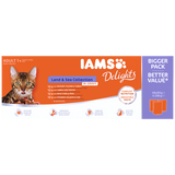 Hrana umeda pentru pisici IAMS Delights Land & Sea, in Aspic, 48x85g