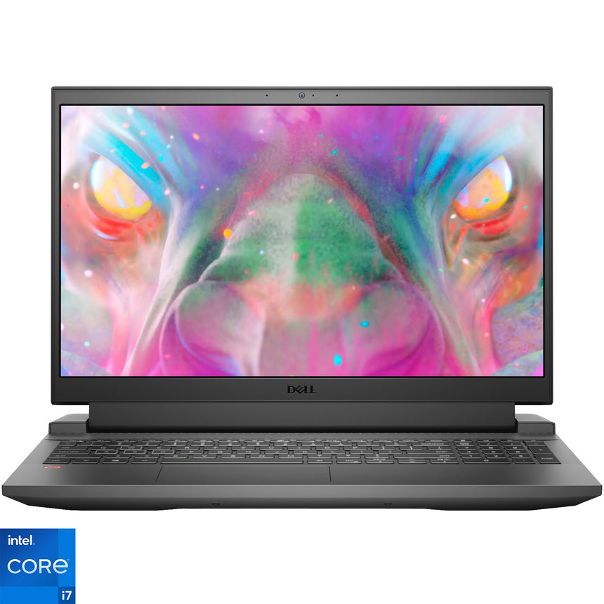 Laptop Gaming Dell Inspiron 5511 G15 cu procesor Intel Core i7-11800H, 15.6", Full HD, 16GB, 512GB SSD, GeForce RTX 3060 6GB, Ubuntu, Dark Shadow Grey