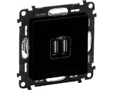 Priza Usb Dubla Legrand Valena Life Max. 2400 Mah, Negru Mat