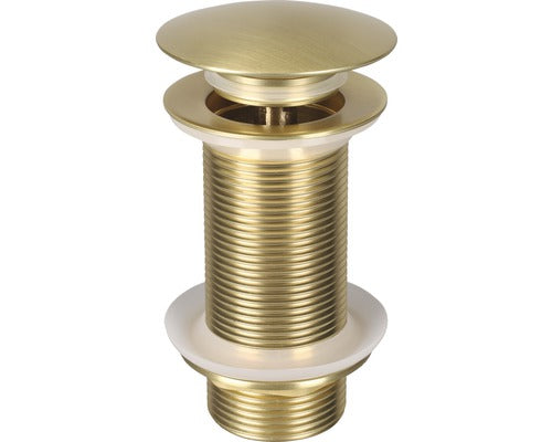 Ventil lung lavoar Push-Open 1 1/4" auriu mat