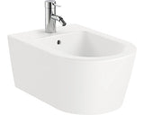 Bideu suspendat Roca Inspira Round 37x56 cm alb