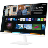 Monitor, Samsung, SMART 27", FHD, VA, HDR10, HDMI, USB, Bluetooth, Wifi, Telecomanda, Alb