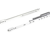 Glisiere Tip Sina Cu Bile Hettich 450mm, Max. 20kg, Cu Amortizor, Otel Vopsit Alb, 1 Pereche