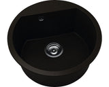 Chiuveta Bucatarie Rotunda FAT Avangard 223 Ø51 cm, Marmura Compozita Venge Dark