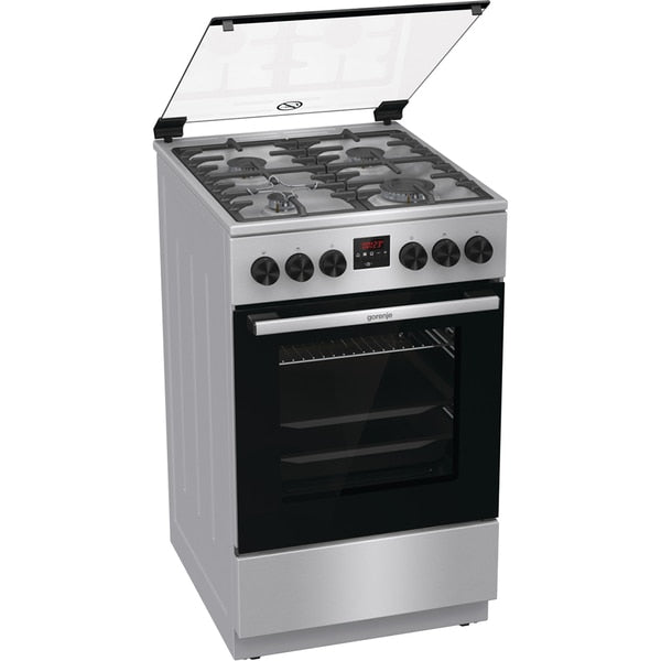 Aragaz GORENJE GGI5C20XF, 4 arzatoare, Gaz, L 50 cm, Grill, Inox