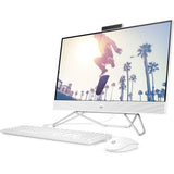 Sistem PC All in One HP 24-cb1026nq, Intel Core i7-1255U pana la 4.7GHz, 23.8" Full HD Touch, 16GB, SSD 256GB, Intel Iris Xe Graphics, Free DOS, Alb