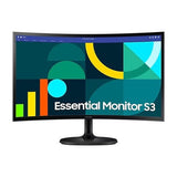 Monitor Gaming Curbat Samsung Essential S3 S36GD, 24 inch, VA LED, Full HD 1920 x 1080, VGA, HDMI, 100 Hz, 4 ms, Negru