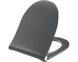 Capac WC PRESSALIT Sway D, inchidere lenta, negru