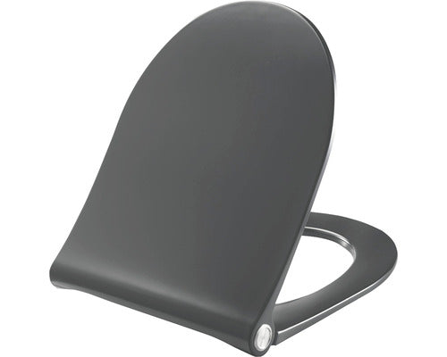 Capac WC PRESSALIT Sway D, inchidere lenta, negru