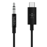 Cablu Belkin USB-C la audio 3,5 mm, 3 ft (aprox. 0,91 m)