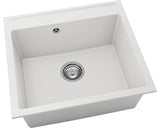 Chiuveta Bucatarie Cu O Cuva Fat Avangard 226 56x51 Cm, Fara Picurator, Fatgranit White