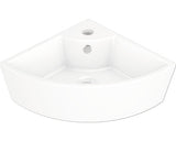 Lavoar Rotund cu Montaj pe Colt, Form & Style Vadella, 32,5x32,5 cm, Alb