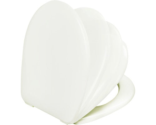 Capac WC FORM & STYLE Bacan duroplast, inchidere lenta, alb 44,7x37,5 cm