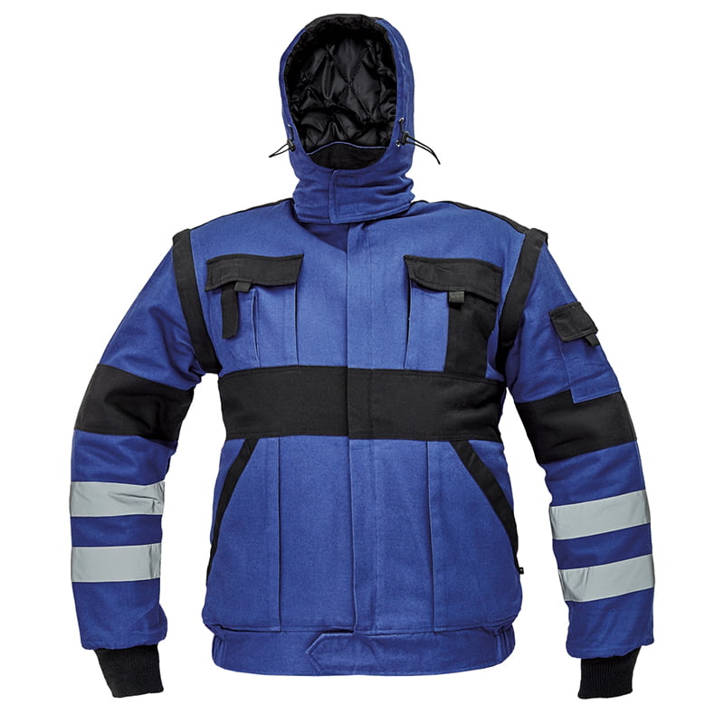 Geaca de lucru de iarna 2-in-1 din bumbac - Cerva Max Winter Rflx Albastru 46