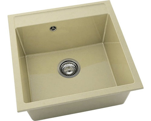 Chiuveta Bucatarie Cu O Cuva Fat Avangard 225 51x51 Cm, Fara Picurator, Granixit Sunny Bay
