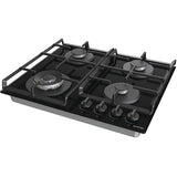 Plita incorporabila Gorenje GTW641EB, Gaz, 4 arzatoare, Wok, Negru