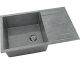 Chiuveta Bucatarie Cu O Cuva Fat Avangard 228 80x49 Cm, Cu Picurator, Reversibila, Granixit Slate