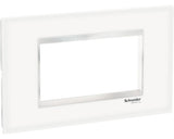 Rama Aparataje Schneider Easy Styl 4 Module, Sticla Alba