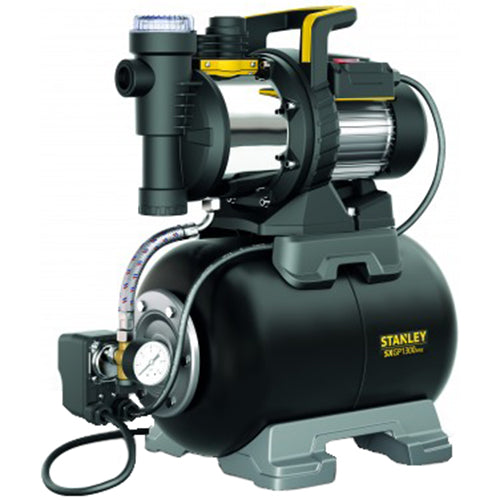 Hidrofor Stanley SXGP1300XFBE, 1300 W, 230 V, 4200 l/h debit apa, 3 bar presiune maxima, 8 m adancime absorbtie