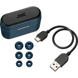 Casti JVC HA-A9T-A-E, True Wireless, Bluetooth, In-Ear, Microfon, Albastru-Negru