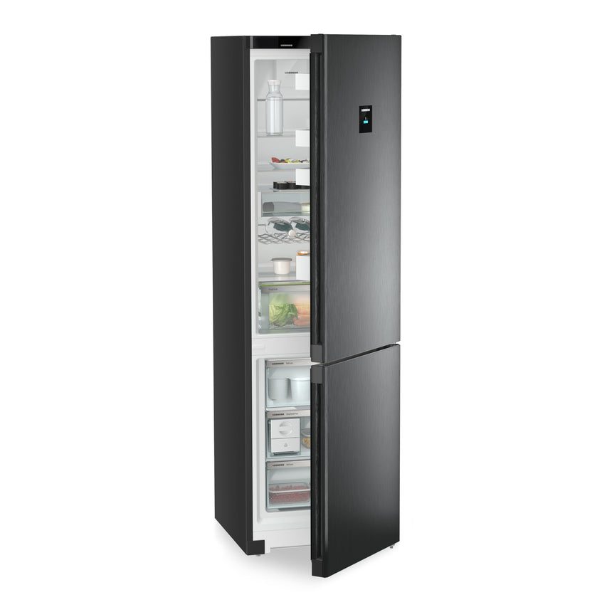 Combina frigorifica Liebherr CNbdc 5733 Plus, EasyFresh, NoFrost, 371 l, 201.5 сm, Clasa C, BlackSteel, BlackSteel/Negru