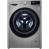 Masina de spalat rufe frontala LG F4WN408S2T, 6 Motion, Wi-Fi, 8kg, 1400rpm, Clasa A+++, argintiu