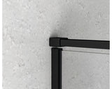 Cabina de dus patrata basano Slimline 90x90 cm sticla transparenta anticalcar profil negru