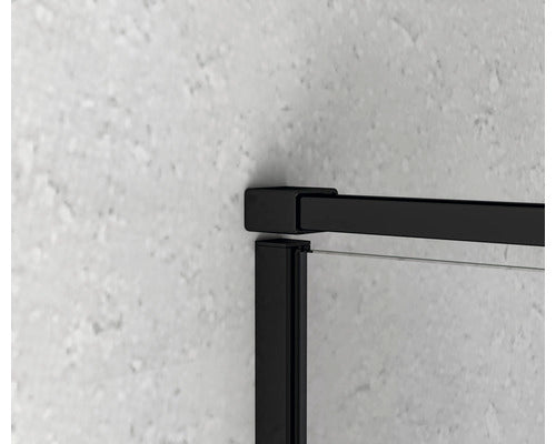 Cabina de dus patrata basano Slimline 90x90 cm sticla transparenta anticalcar profil negru