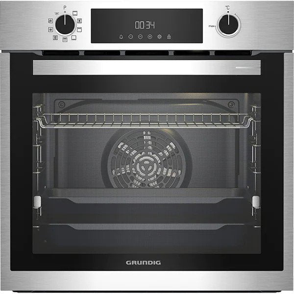 Cuptor incorporabil GRUNDIG GEBM11300XP, Electric, Autocuratare pirolitica, 72 l, Inox