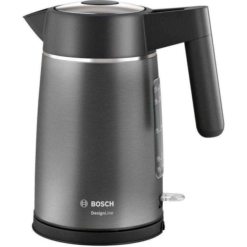 Fierbator apa Bosch DesignLine TWK5P475, 1.7l, 2400W, Gri/ negru