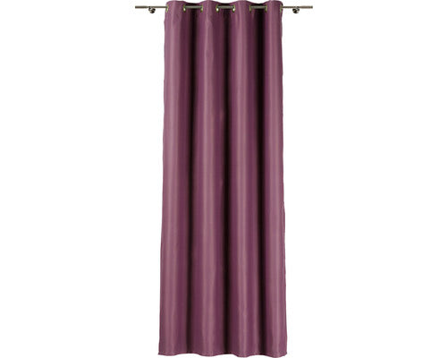 Draperie Cu Inele Blackout Uni Mov 140x245 Cm